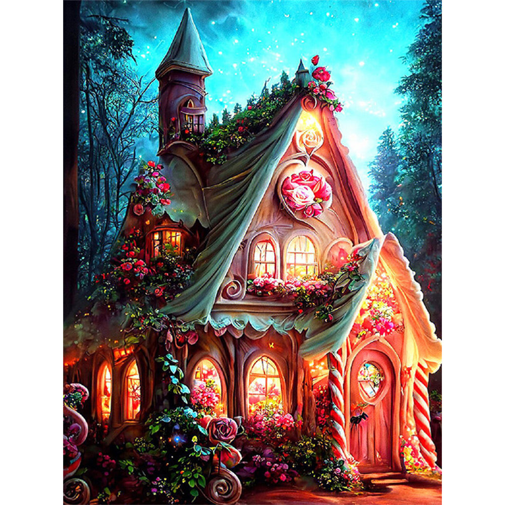 Dream House - 11CT Stamped Cross Stitch 50*65CM