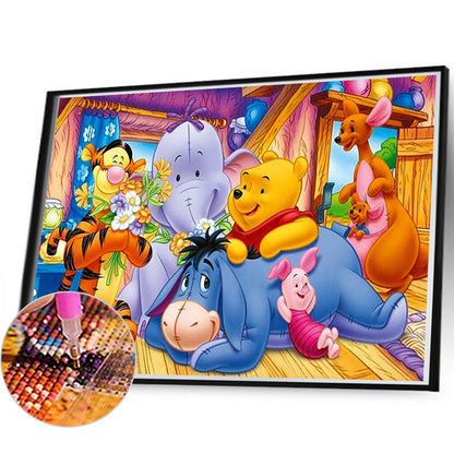 Winnie The Pooh And Friends Party - Full Round Drill Diamond Painting 40*60CM