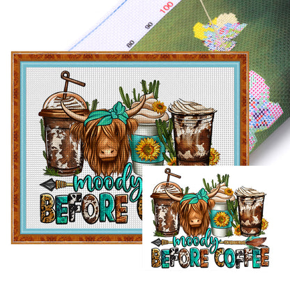 Niuniu Ice Cream Cup - 11CT Stamped Cross Stitch 70*55CM