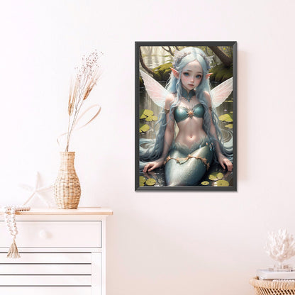 Elf Mermaid Girl - Full Round AB Drill Diamond Painting 40*60CM