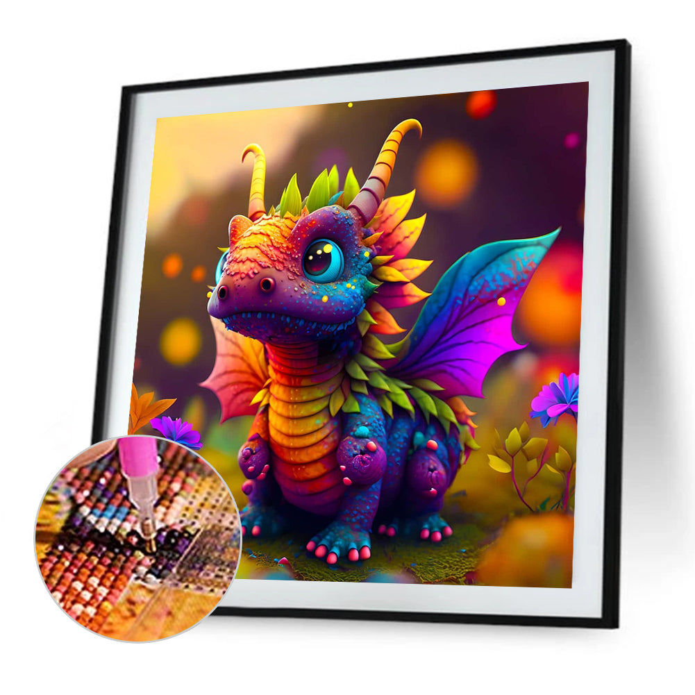 Dinosaur - Full AB Dril Square Diamond Painting 30*30CM