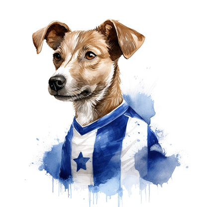 Puppy Playing Ball - Full Round Drill Diamond Painting 30*30CM
