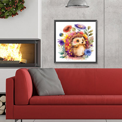 Hedgehog - Full Round Drill Diamond Painting 30*30CM