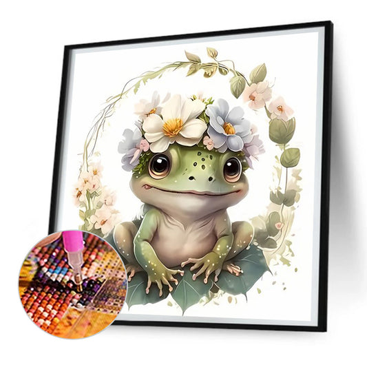 Flower Dog - Full Round Drill Diamond Painting 30*30CM