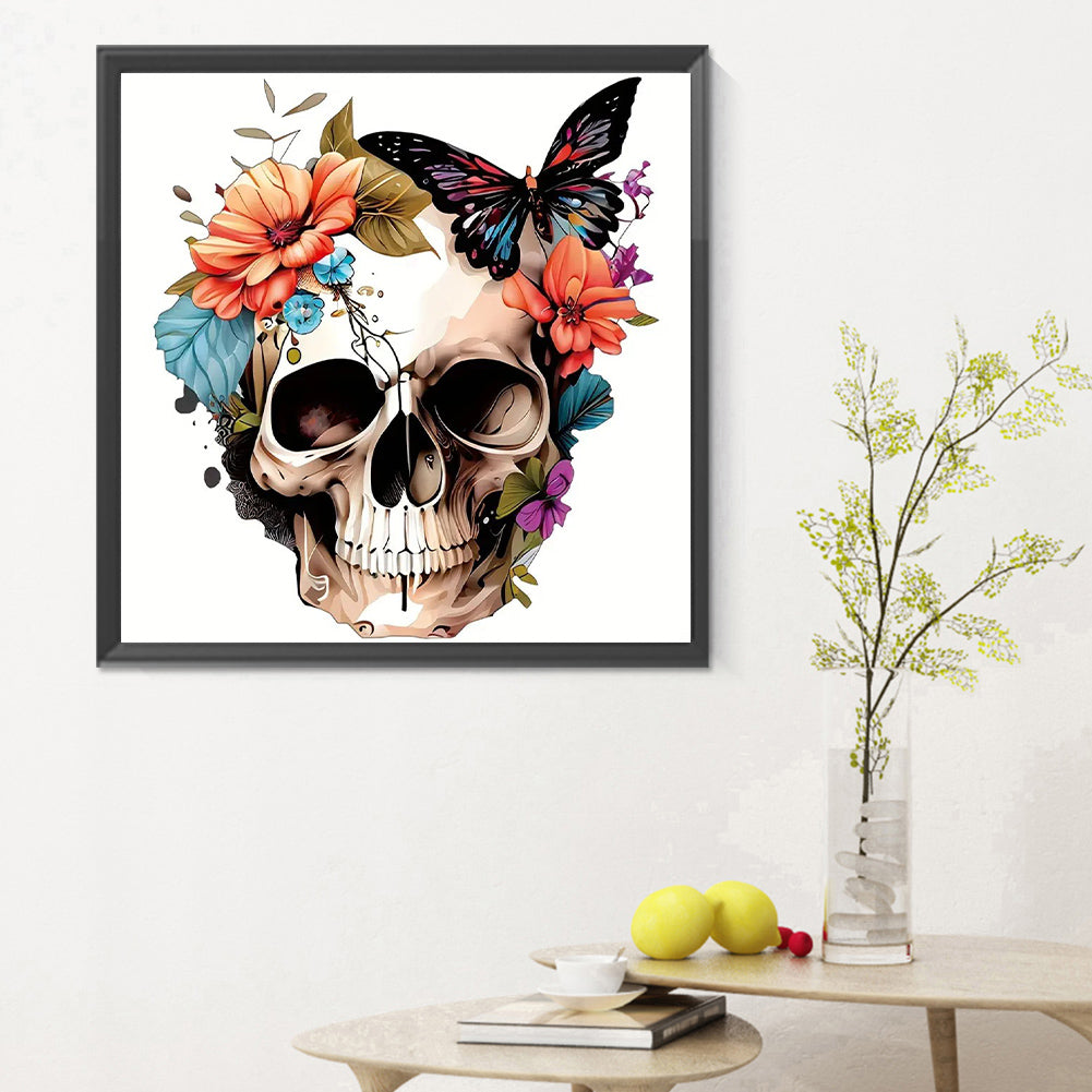 Skull - Full Round Drill Diamond Painting 30*30CM