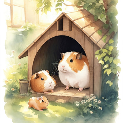 Farm Animals - Full Round Drill Diamond Painting 30*30CM