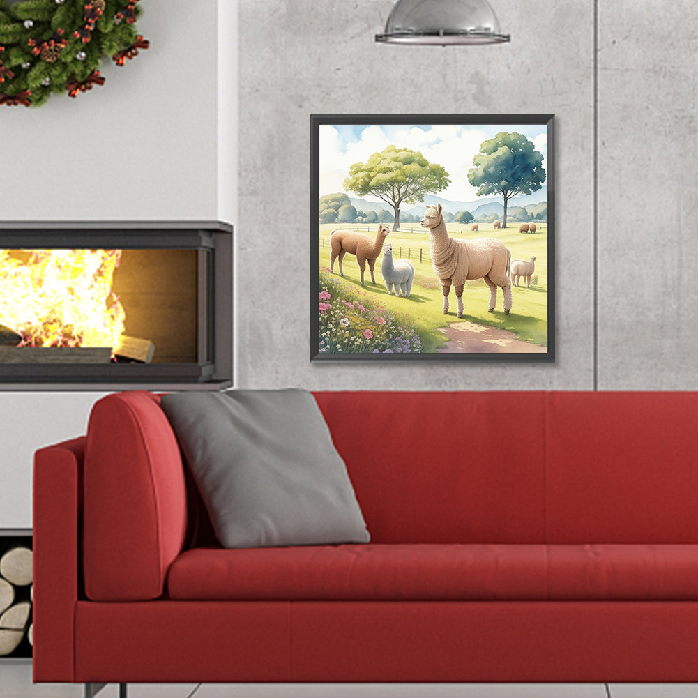 Farm Animals - Full Round Drill Diamond Painting 30*30CM