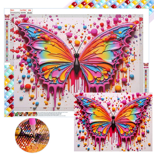 Colorful Butterflies - Full Square Drill Diamond Painting 45*60CM