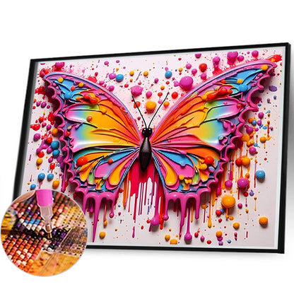 Colorful Butterflies - Full Square Drill Diamond Painting 45*60CM