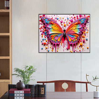 Colorful Butterflies - Full Square Drill Diamond Painting 45*60CM