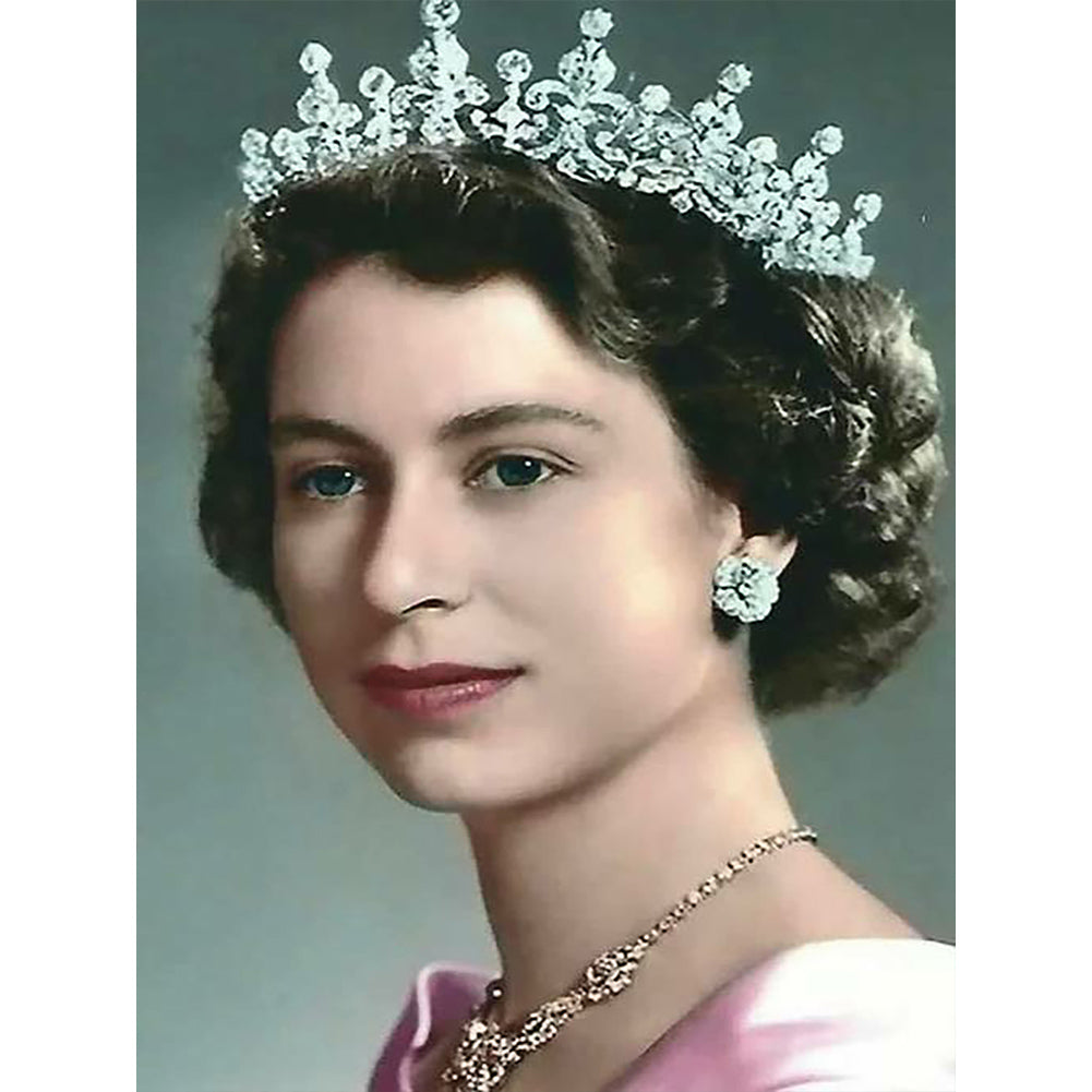 Queen Of England - Full Round Drill Diamond Painting 30*40CM