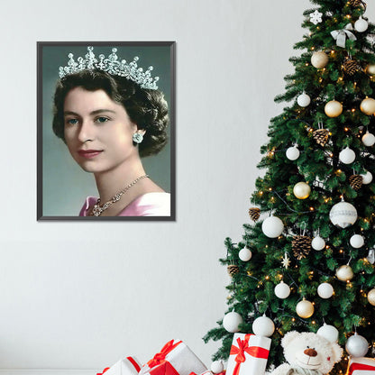 Queen Of England - Full Round Drill Diamond Painting 30*40CM