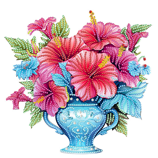 Flower Vase - Special Shaped Drill Diamond Painting 30*30CM