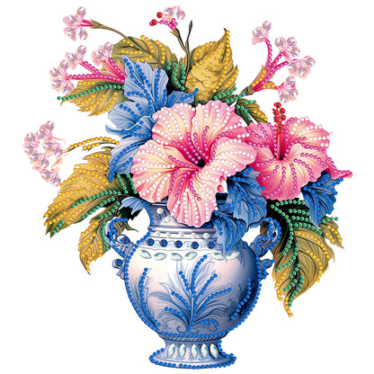 Flower Vase - Special Shaped Drill Diamond Painting 30*30CM