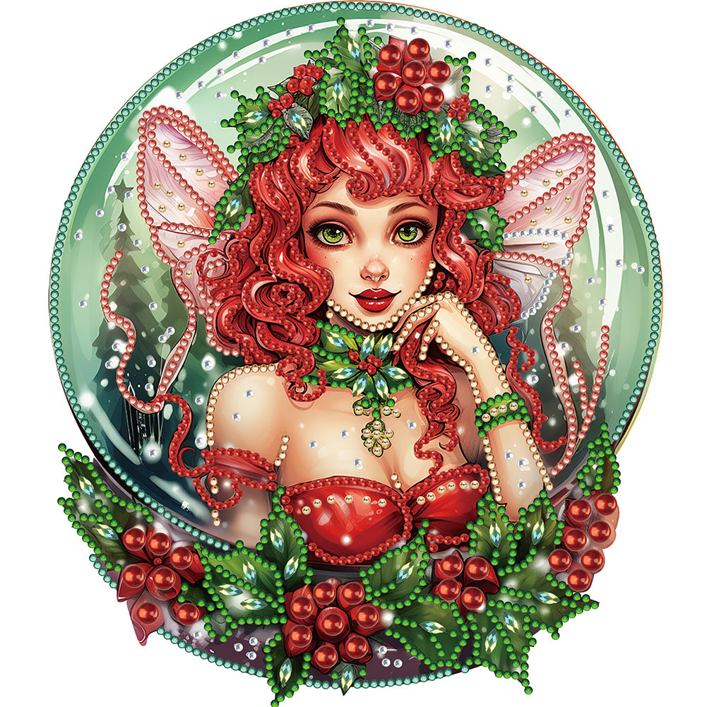 Christmas Fairy - Special Shaped Drill Diamond Painting 30*30CM