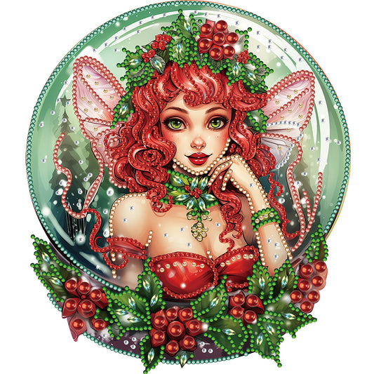 Christmas Fairy - Special Shaped Drill Diamond Painting 30*30CM