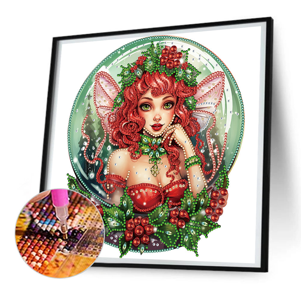 Christmas Fairy - Special Shaped Drill Diamond Painting 30*30CM