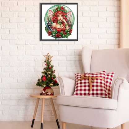 Christmas Fairy - Special Shaped Drill Diamond Painting 30*30CM