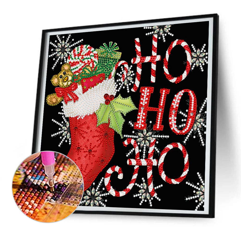 Christmas Hats And Stockings - Special Shaped Drill Diamond Painting 30*30CM