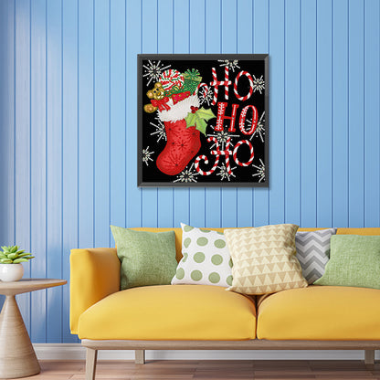 Christmas Hats And Stockings - Special Shaped Drill Diamond Painting 30*30CM