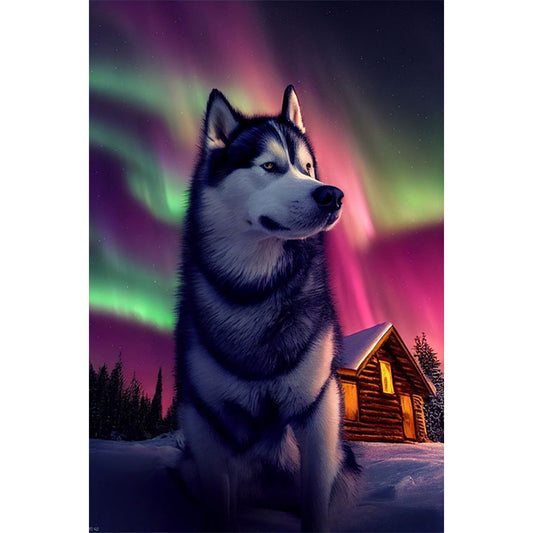 Arctic Wolf - Full Round Drill Diamond Painting 40*60CM
