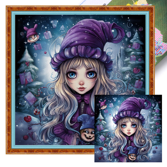 Halloween Witch - 11CT Stamped Cross Stitch 60*60CM