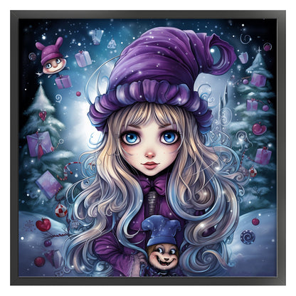 Halloween Witch - 11CT Stamped Cross Stitch 60*60CM