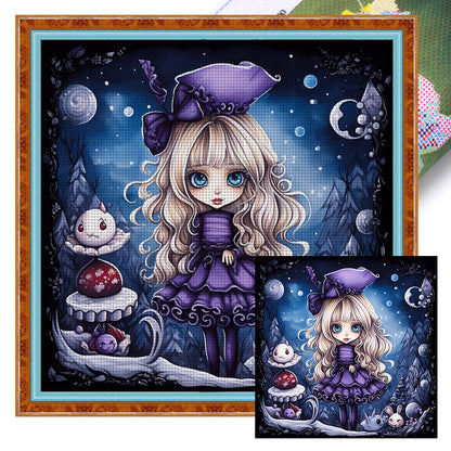 Halloween Witch - 11CT Stamped Cross Stitch 60*60CM