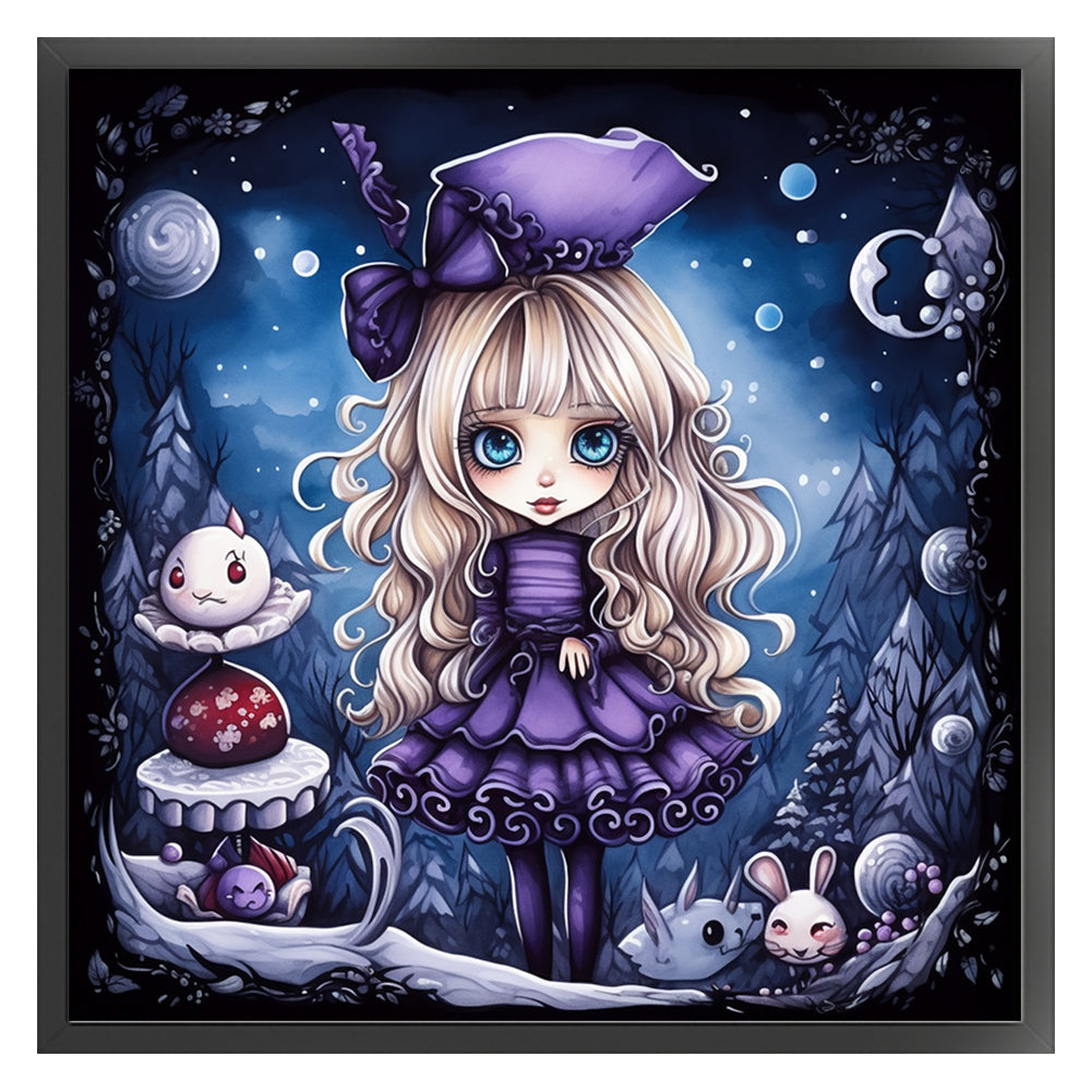 Halloween Witch - 11CT Stamped Cross Stitch 60*60CM