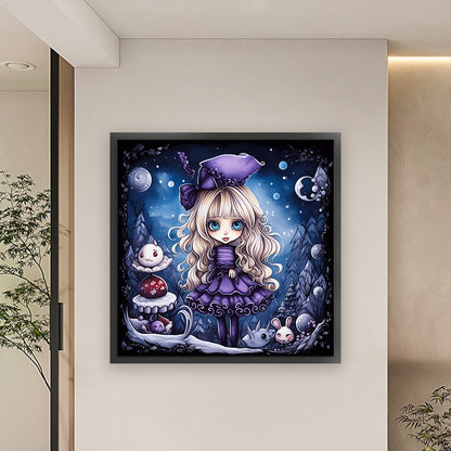 Halloween Witch - 11CT Stamped Cross Stitch 60*60CM