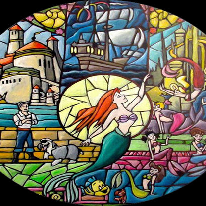 Disney-The Little Mermaid - 11CT Stamped Cross Stitch 50*65CM