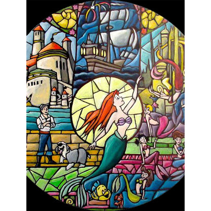 Disney-The Little Mermaid - 11CT Stamped Cross Stitch 50*65CM