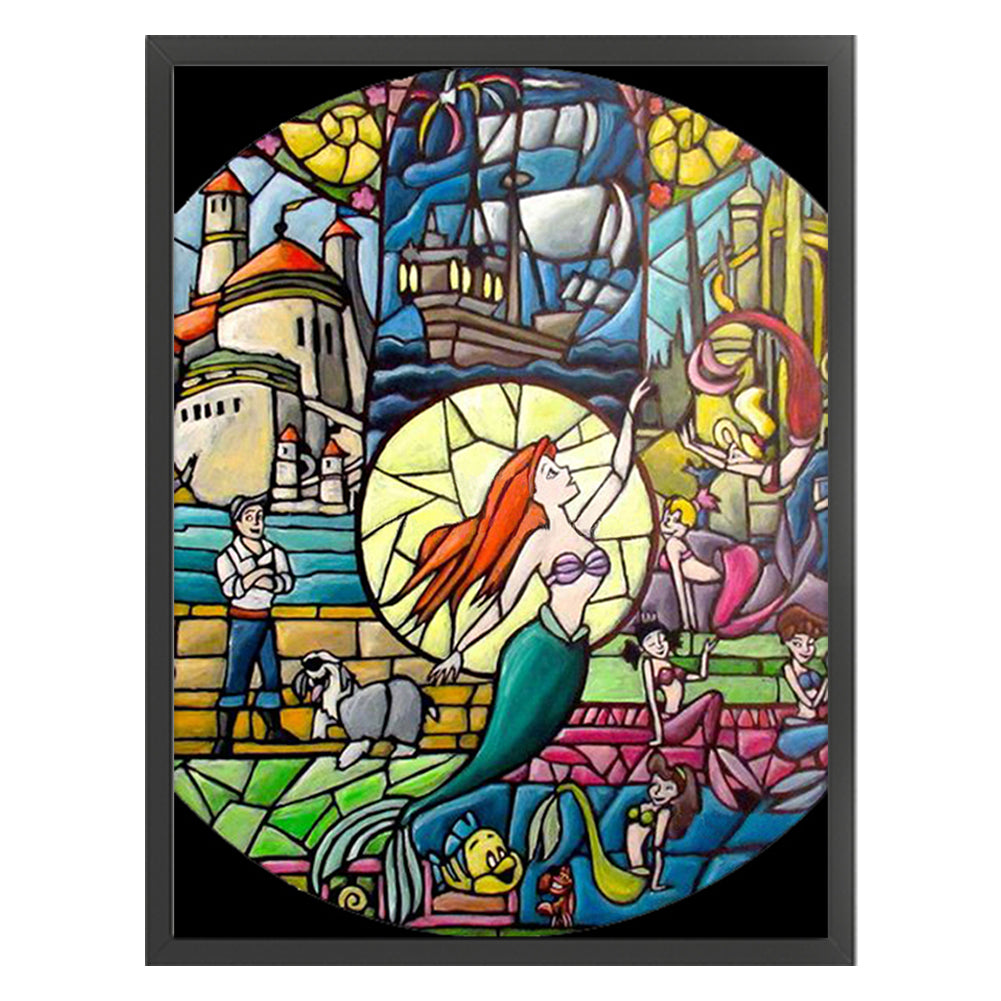 Disney-The Little Mermaid - 11CT Stamped Cross Stitch 50*65CM