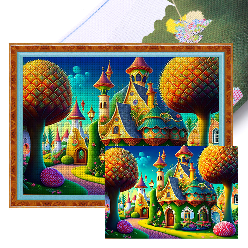 Dream Castle - 11CT Stamped Cross Stitch 60*45CM