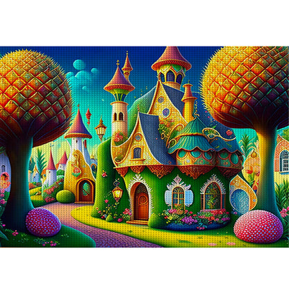 Dream Castle - 11CT Stamped Cross Stitch 60*45CM