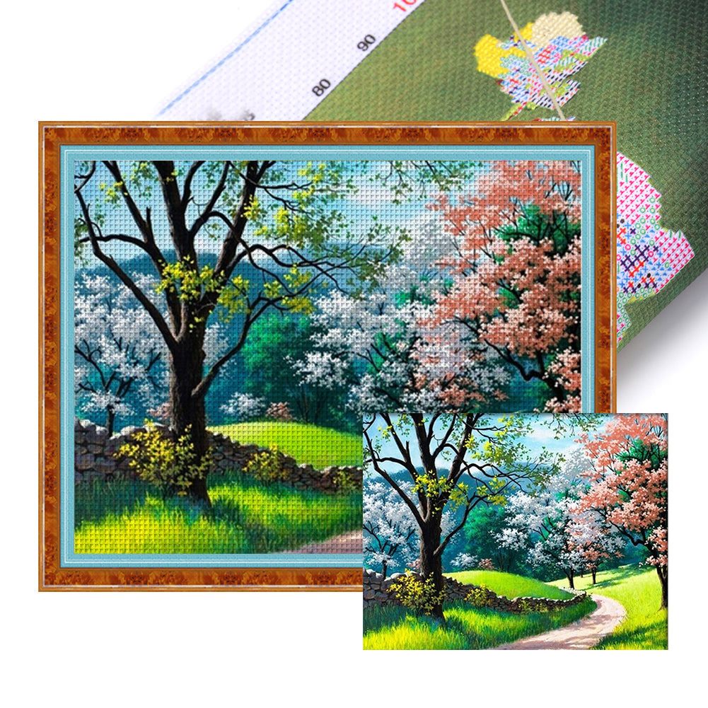 Forest Path - 11CT Stamped Cross Stitch 40*50CM