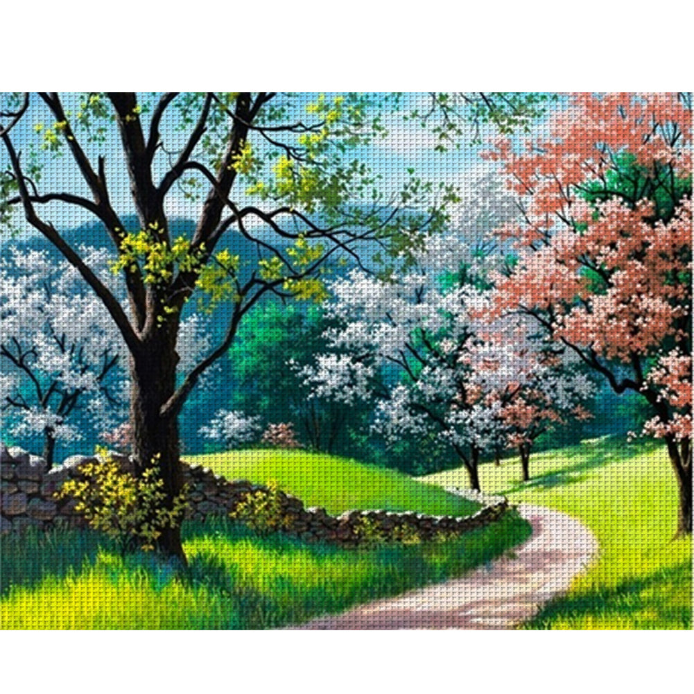 Forest Path - 11CT Stamped Cross Stitch 40*50CM