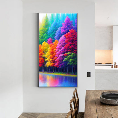 Rainbow Forest - Full Round Drill Diamond Painting 40*70CM