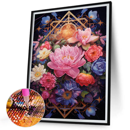 Flowers - Full Square Drill Diamond Painting 30*40CM