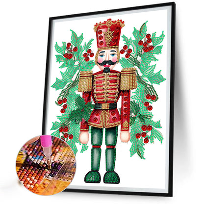 Christmas Nutcracker - Special Shaped Drill Diamond Painting 30*40CM