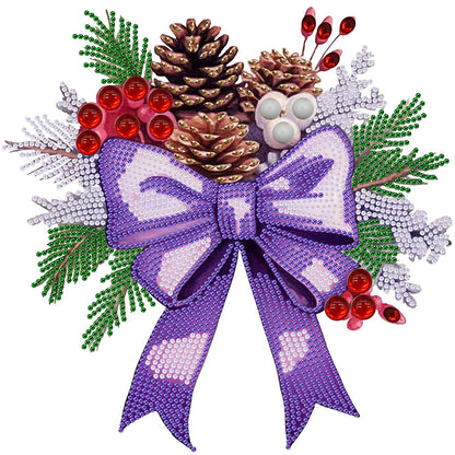 Christmas Bow - Special Shaped Drill Diamond Painting 30*30CM