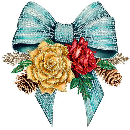 Christmas Bow - Special Shaped Drill Diamond Painting 30*30CM