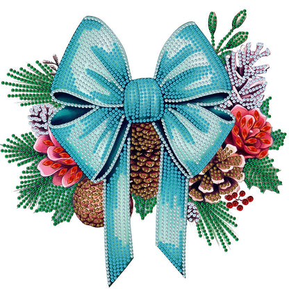 Christmas Bow - Special Shaped Drill Diamond Painting 30*30CM