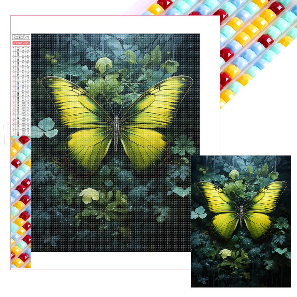 Butterfly - Full Square Drill Diamond Painting 30*40CM