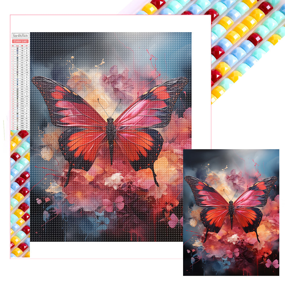 Butterfly - Full Square Drill Diamond Painting 30*40CM