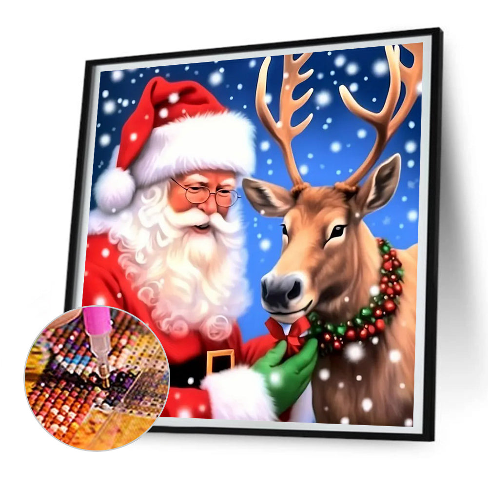 Santa Claus - Full Round Drill Diamond Painting 30*30CM