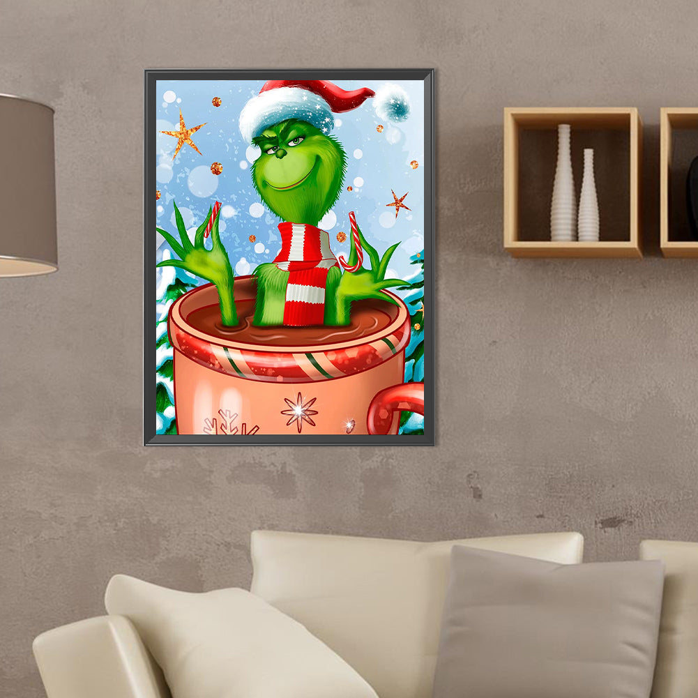 Grinch - Full Round Drill Diamond Painting 30*40CM