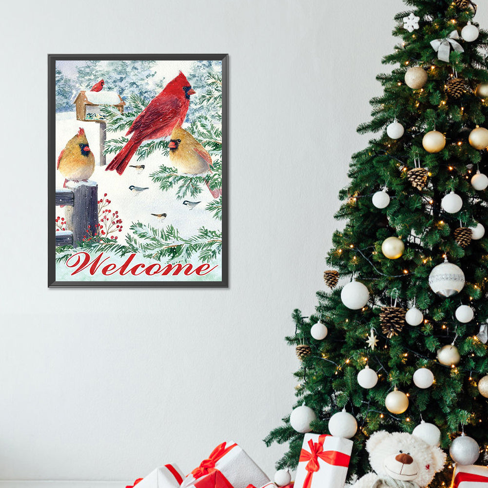 Cardinal - Full Round Drill Diamond Painting 30*40CM