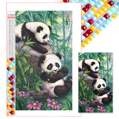 Bamboo Forest Panda - Full Square Drill Diamond Painting 40*70CM