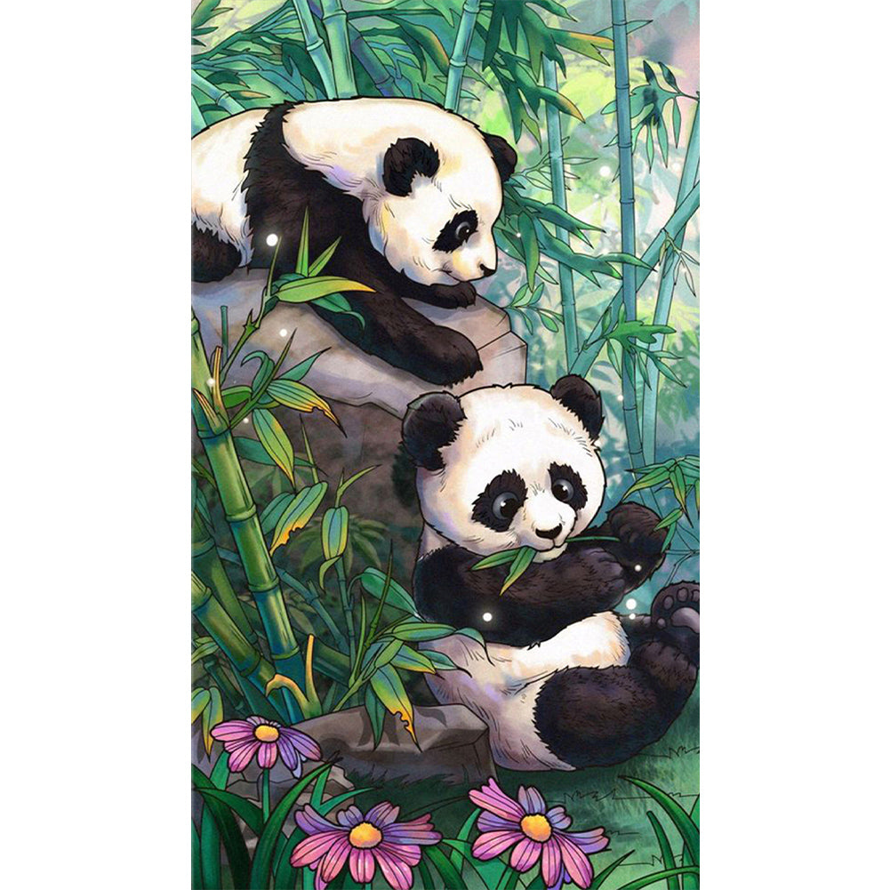 Bamboo Forest Panda - Full Square Drill Diamond Painting 40*70CM